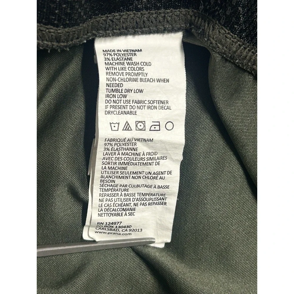 Prana‎ Peak To Creek Shorts Men's Size XL Performance Black Olive Green